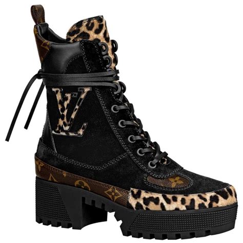 louis vuitton leopard print boots|louis vuitton platform desert boots.